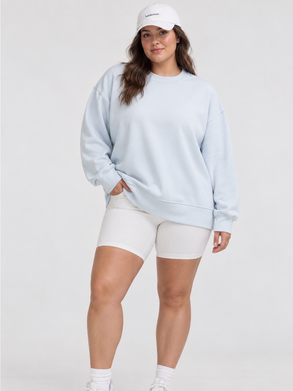 Lululemon Softstreme Oversized Pullover Powder Blue Crewneck Sweatshirt